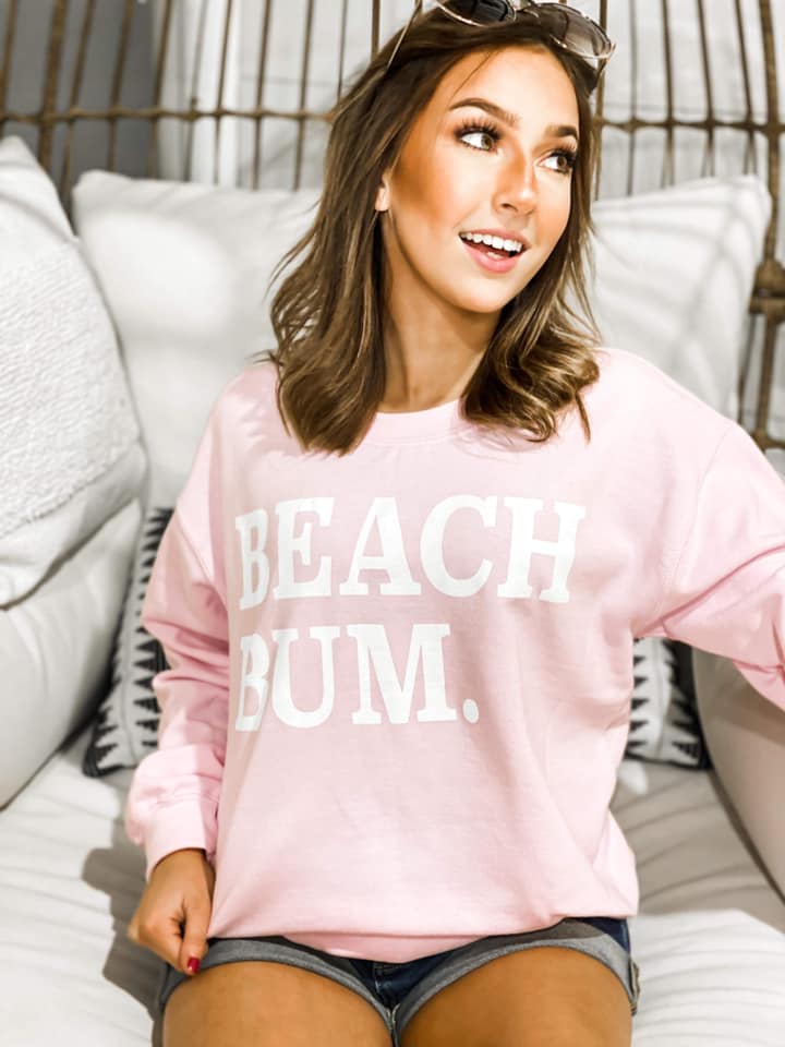 beach bum sweatshirt