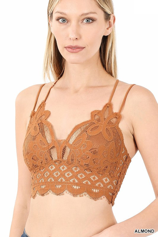 CROCHET LACE BRALETTE WITH BRA PADS | FINAL SALE**