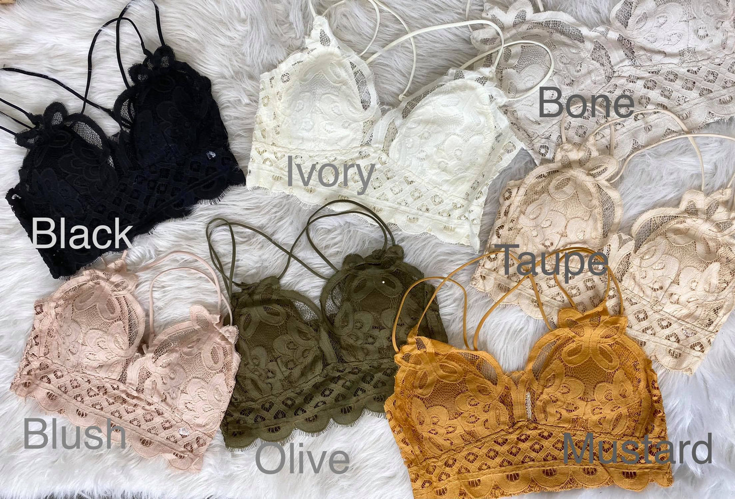 CROCHET LACE BRALETTE WITH BRA PADS | FINAL SALE**