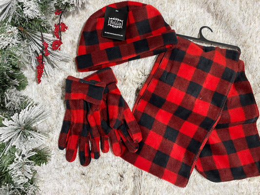 buffalo plaid gift set