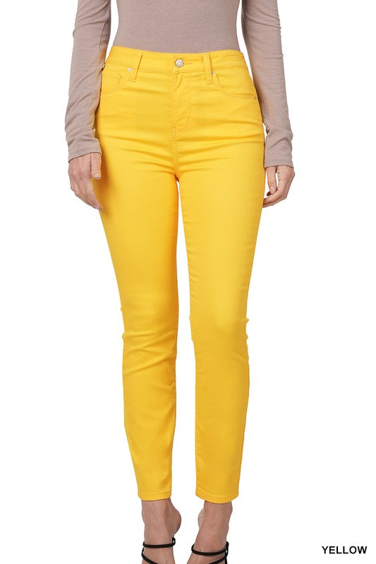 High Rise Color Denim Skinny Pants | FINAL SALE*