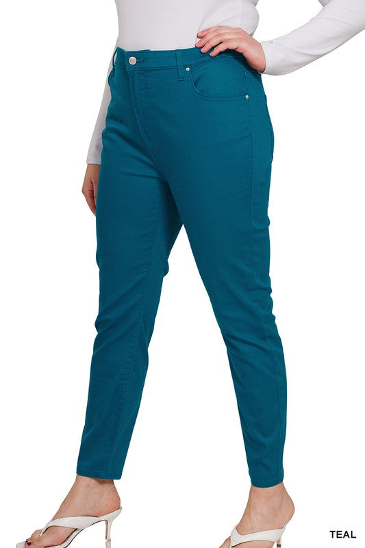 High Rise Color Denim Skinny Pants | FINAL SALE*