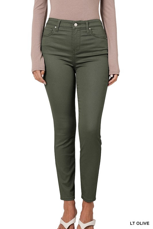 High Rise Color Denim Skinny Pants | FINAL SALE*
