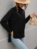 black sweater