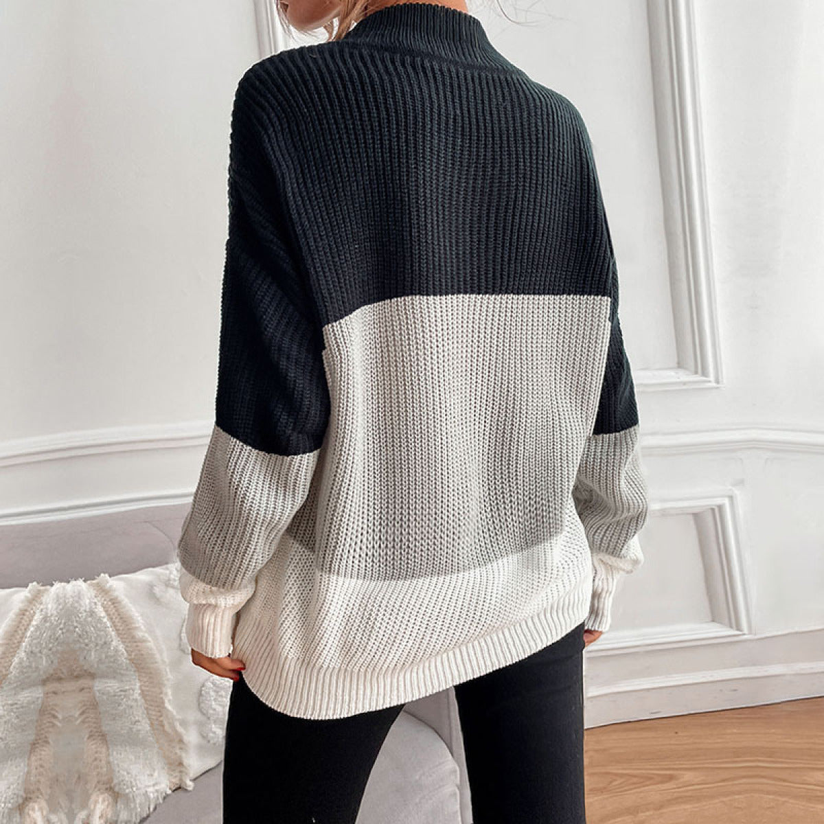 colorblock sweater