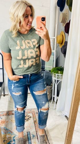 Fall Graphic Tee, CLOTHING, BAD HABIT APPAREL, BAD HABIT BOUTIQUE