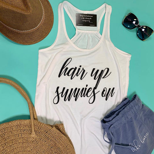 Hair Up Sunnies On Tank Top - BAD HABIT BOUTIQUE