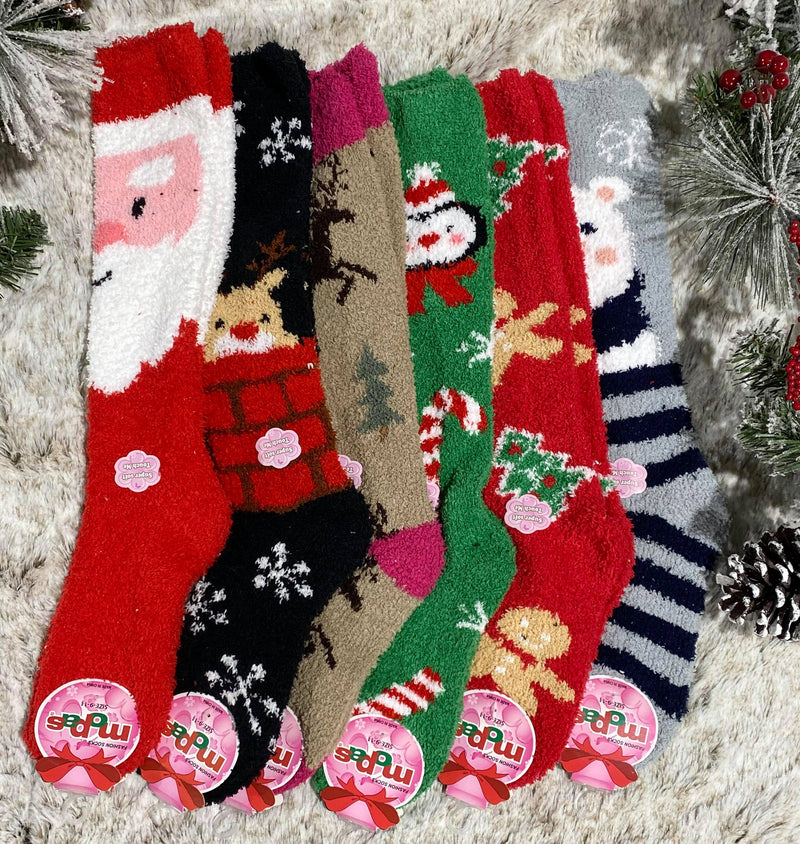 Mystery Holiday Fuzzy Socks