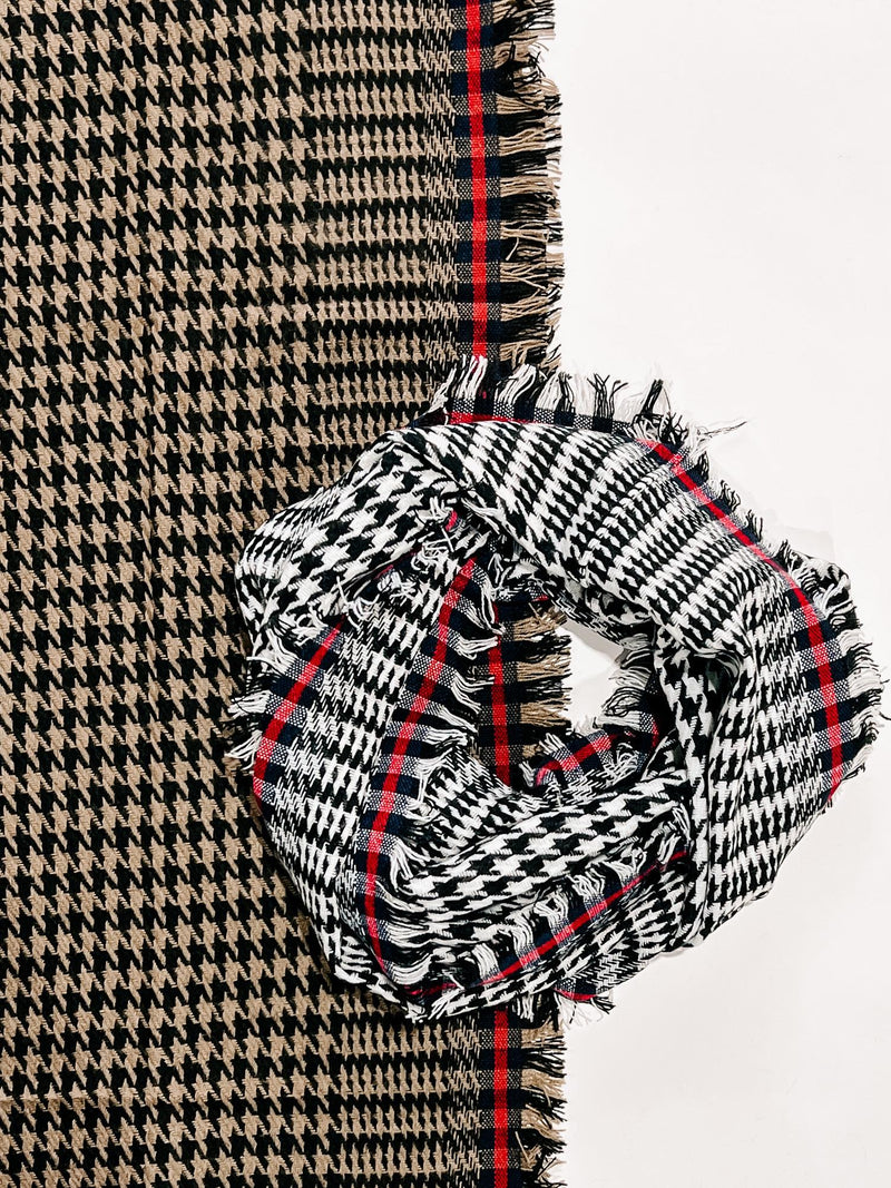 Houndstooth Infinity Scarf