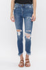 The Shanon Mid Rise Crop Skinny Denim Jeans - Mica *