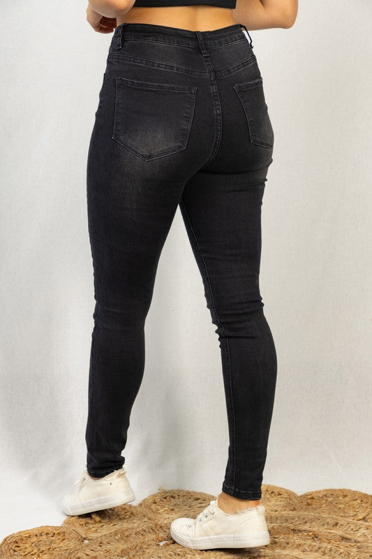 high rise denim