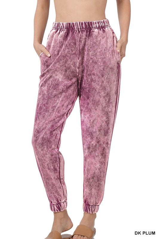 Acid Wash Joggers - Final Sale AS IS ***