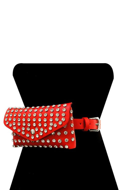 Studded Mini Belted Bag - Final Sale**