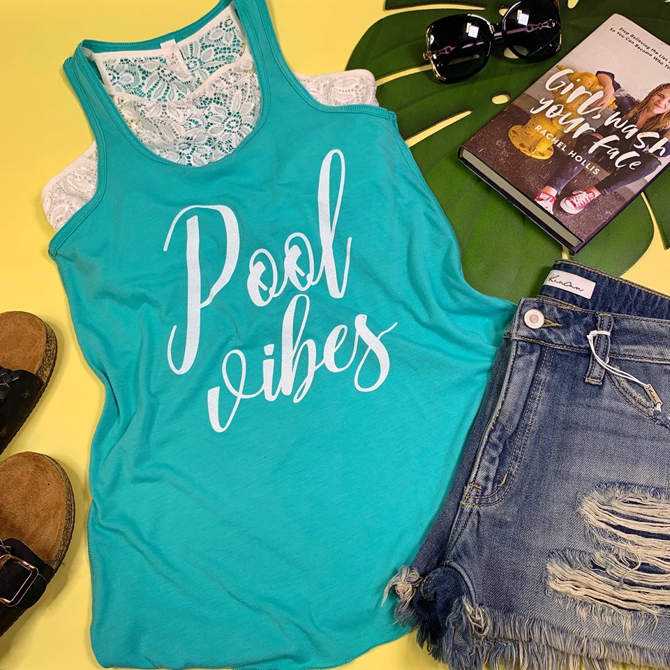 Pool Vibes Tank Top - BAD HABIT BOUTIQUE