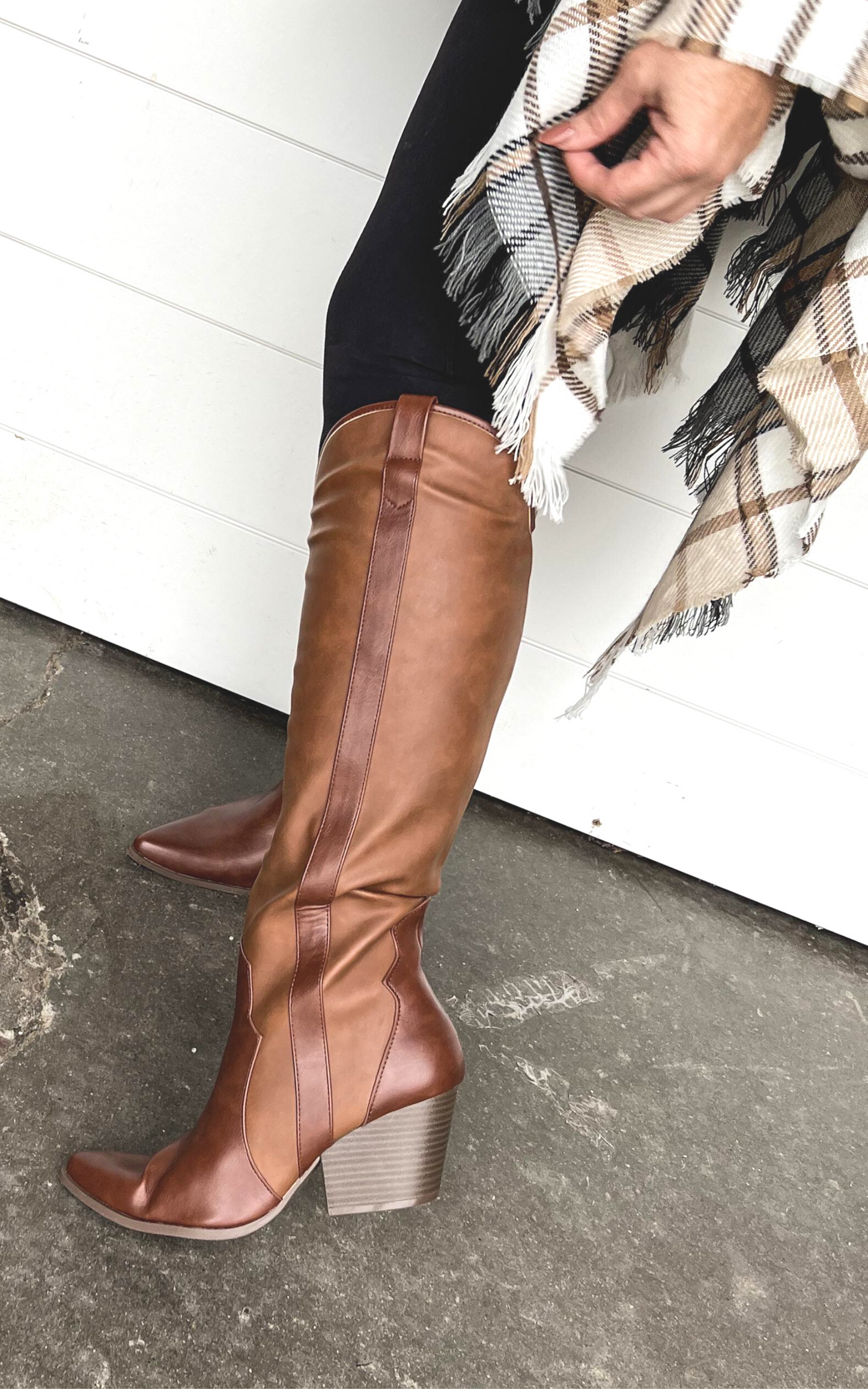 western knee boot