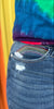 rainbow crop straight leg denim