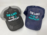 The Lake is my Happy Place Trucker Hat
