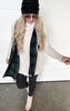 ivory brushed waffle tunic
