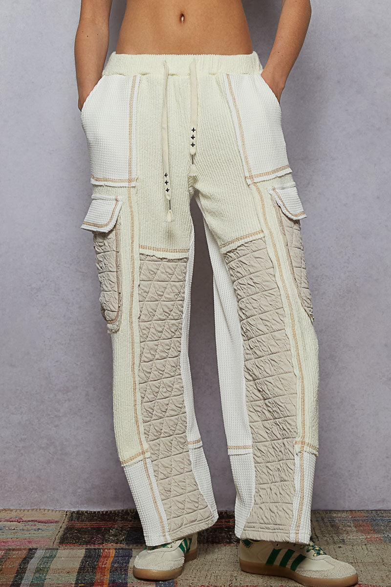 Relaxed Fit Pants W Quilted Contrast | POL *30A SEPT PREORDER (2 COLORS)