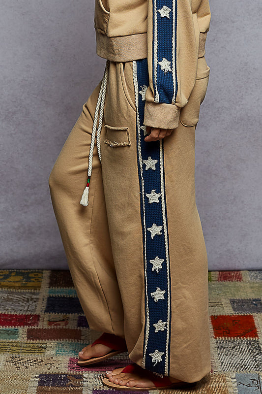 Star Patch French Terry Pants | POL *30A SEPT PREORDER