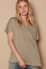 V-Neck Relaxed Top | POL