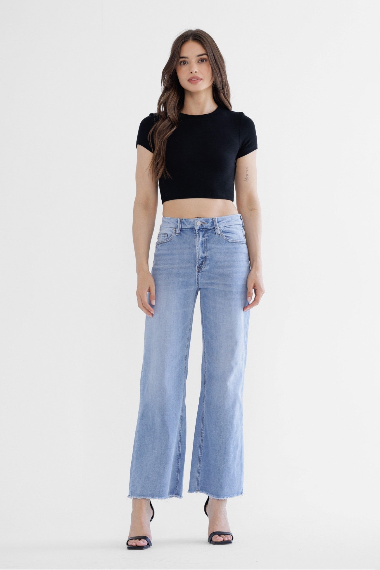 MICA | Super Soft Super High Wide Leg Denim Jean *