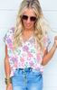 Flower Pattern Print Top | FINAL SALE