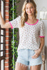 Multi Color Solid And Ditsy Floral Top | HEIMISH - Final Sale
