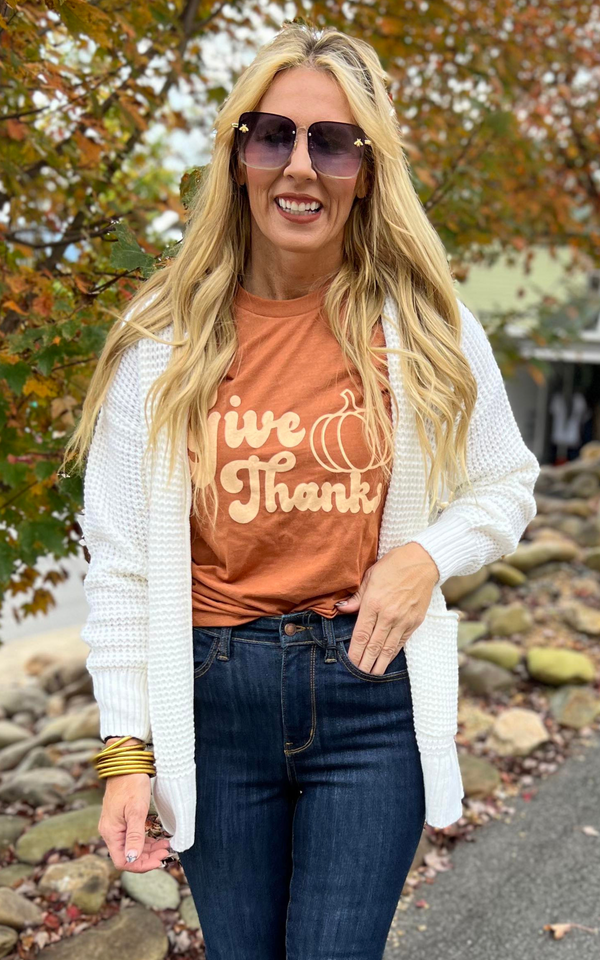 Give Thanks Graphic T-Shirt**