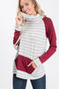 Striped Cowl Neck Tunic Top*DEAL - COUPON EXCLUDED*