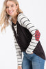 Tartan Plaid Stripe Contrast Top*DEAL - COUPON EXCLUDED*