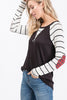 Tartan Plaid Stripe Contrast Top*DEAL - COUPON EXCLUDED*