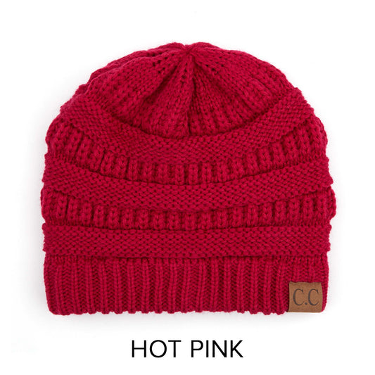 Hot Pink CC Beanie