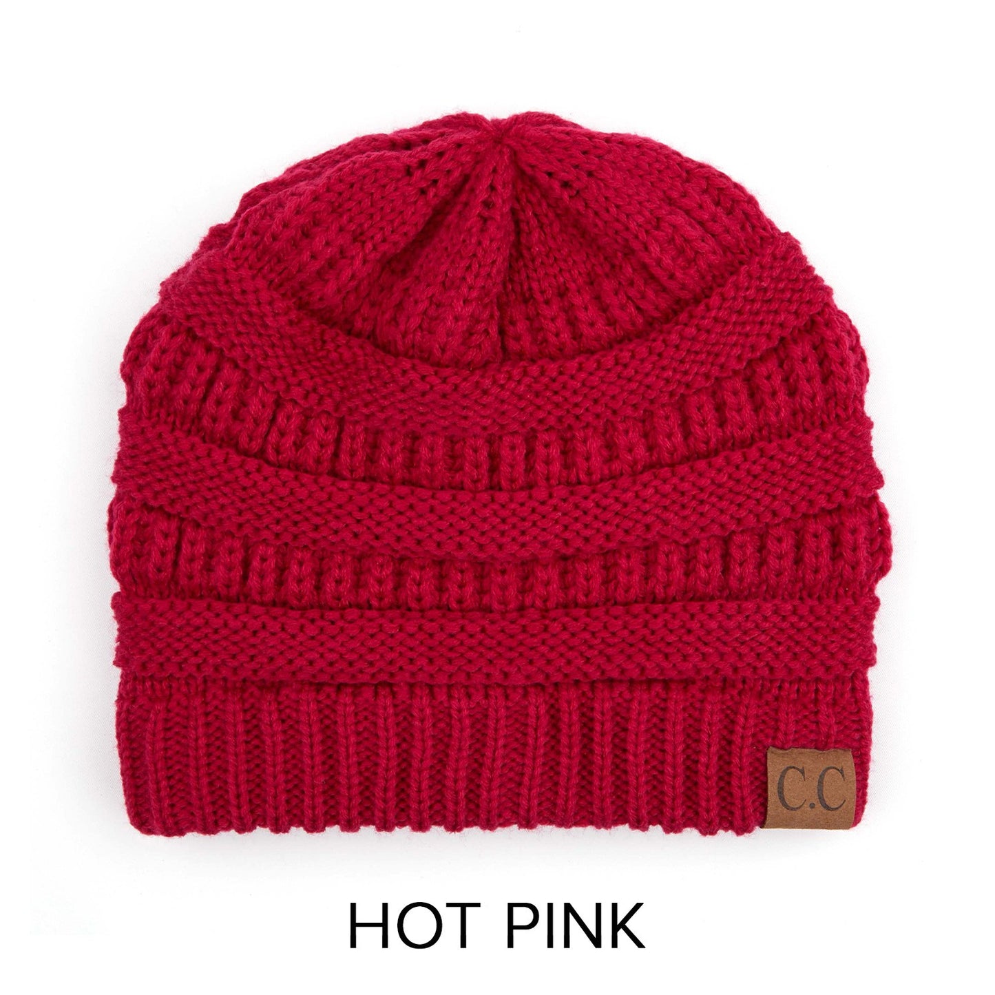 Hot Pink CC Beanie