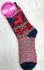 PINK FRIDAY DEAL: Red Fair Isle Moose Socks