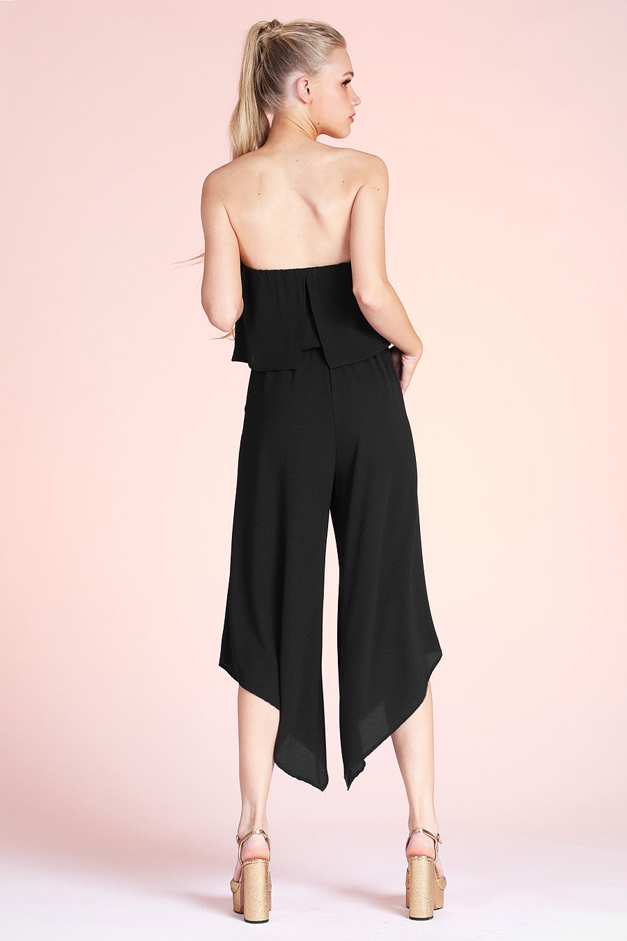 Ready for It Strapless Jumpsuit | Black