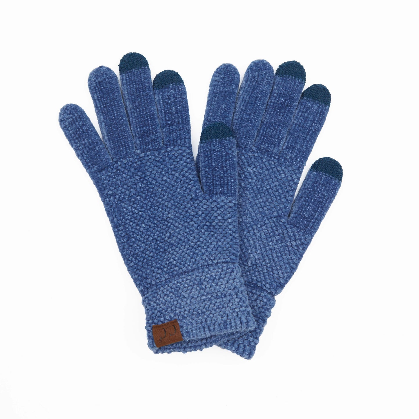 BLACK FRIDAY DEAL: C.C. Dark Denim Chenille Touchscreen Gloves