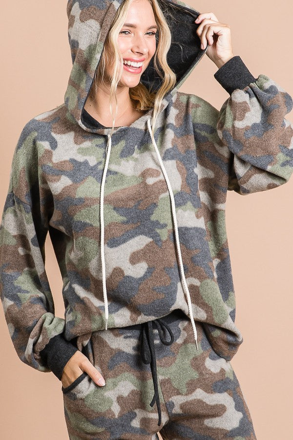 Camo Print Hoodie*DEAL - COUPON EXCLUDED*