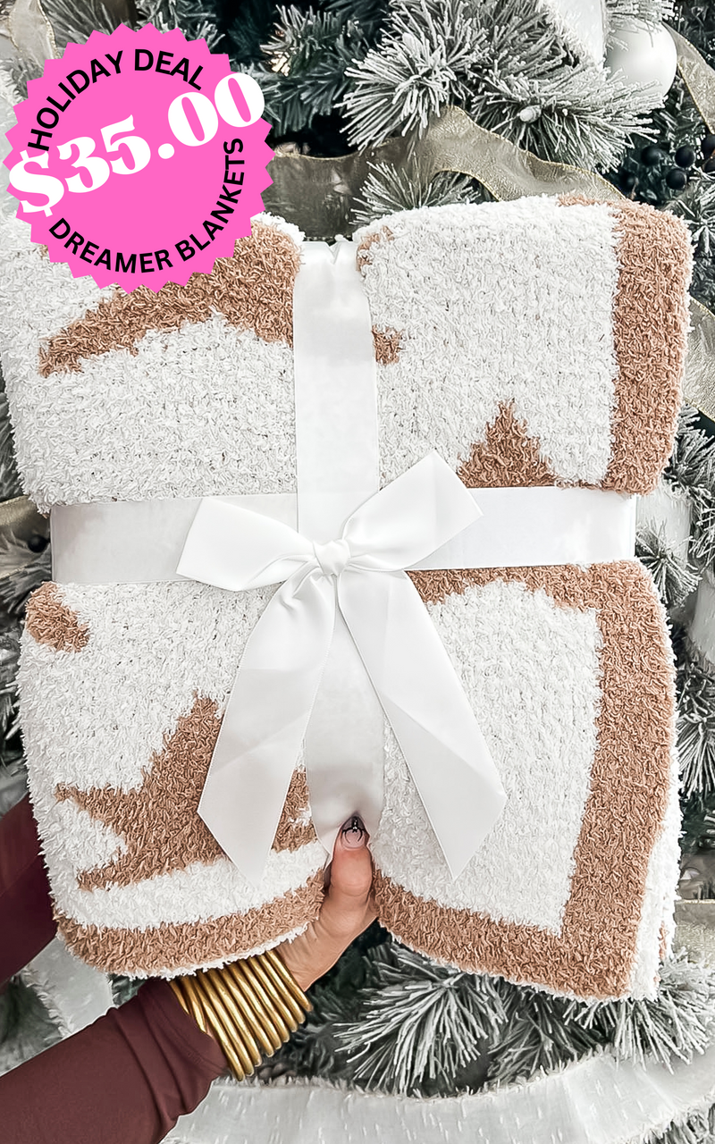 BLACK FRIDAY DEAL: The Cognac Star Dreamer Blanket by Salty Wave *SHIP DATE DEC 8TH