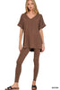 Brushed Dty Microfiber Loungewear Set (5 COLORS) | ZENANA *LA LIVE PREORDER
