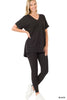 Brushed Dty Microfiber Loungewear Set (5 COLORS) | ZENANA *LA LIVE PREORDER