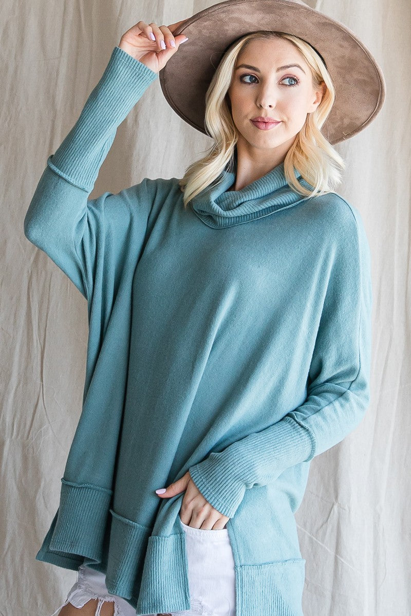 Ready for Everything Dolman Cowl Neck Top -DEAL - COUPON EXCLUDED*