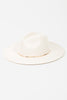 Flat Brim Herringbone Chain Fedora Hat