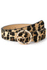 Leopard Round Buckle Belt