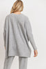 Heather Grey Thermal Oversized Knit Top - Final Sale