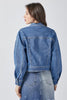 Balloon Sleeve Denim Jacket