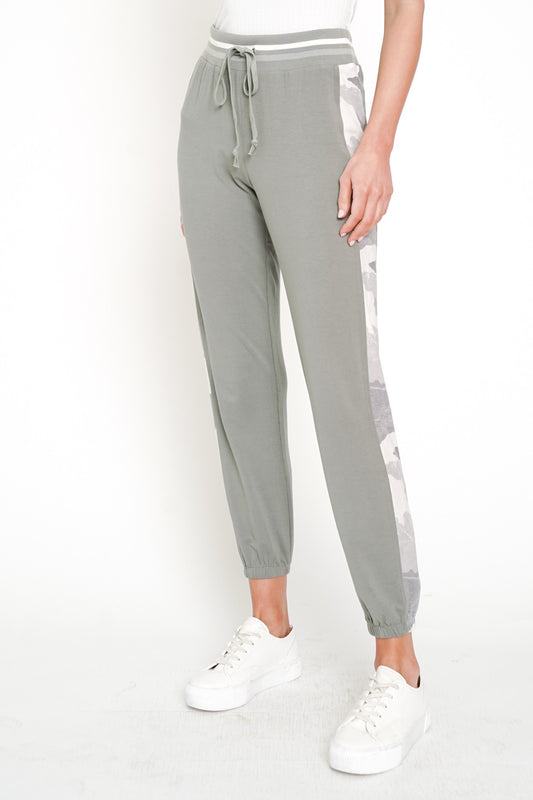 Side Seam Camo Contrast Jogger | MYSTREE