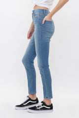 The Kate High Rise Ankle Skinny Denim Jeans | Mica