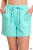 Cotton Drawstring Waist Shorts - Part 3 Final Sale