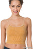 Washed Ribbed Seamless Cropped Cami- Part 2 - Final Sale